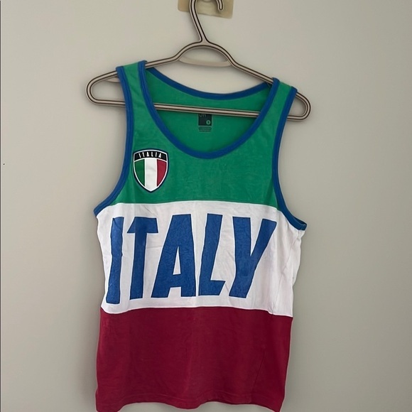Other - Italy Flag Graphic Tank Top Mens Small Sleeveless Shirt